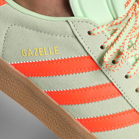 Adidas Originals - Baskets Gazelle W JH7212 Semi Green Semi Orange Gum 3