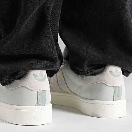 Adidas Originals - Baskets Campus 00s JI3174 Silver Green Off White Linen Green