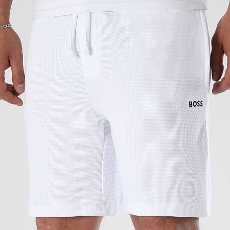 BOSS - Short Jogging Waffle 50535884 Blanc