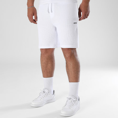 BOSS - Short Jogging Waffle 50535884 Blanc