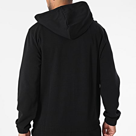 EA7 Emporio Armani - Ensemble Sweat Capuche Zippé Et Pantalon Jogging 7M000283-AF12660 Noir
