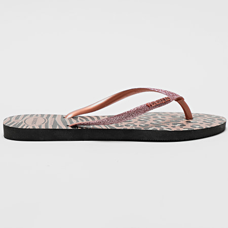 Havaianas - Slippers Slim Animals Mix FC 4147964 Zwart Roze