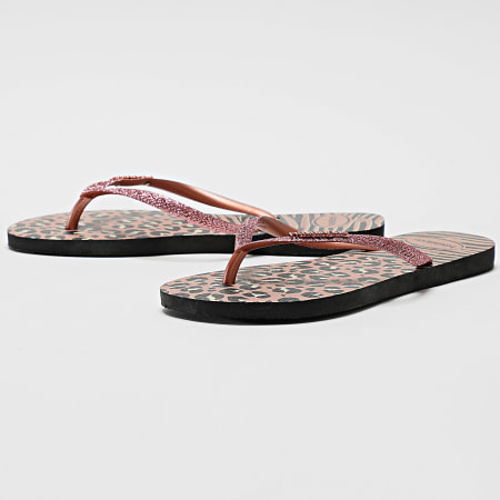 Havaianas - Slippers Slim Animals Mix FC 4147964 Zwart Roze