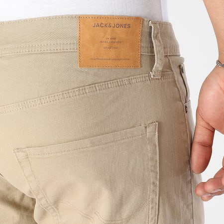 Jack And Jones - Short Jean Rick Original Beige Foncé