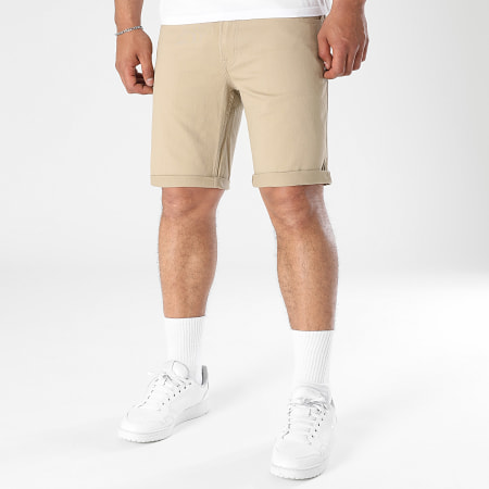 Jack And Jones - Short Jean Rick Original Beige Foncé