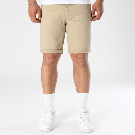 Jack And Jones - Short Jean Rick Original Beige Foncé