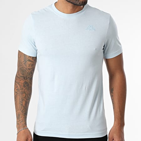 Kappa - Camiseta Slim Logo Cafers 304J150 Azul Claro