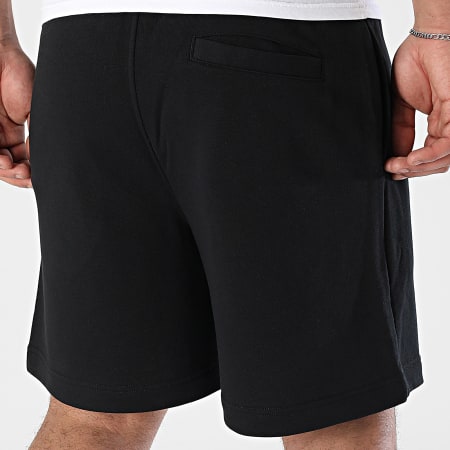 Luxury Lovers - Short Jogging Red Heart Embroidery Noir