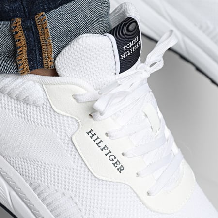 Tommy Hilfiger - Baskets Lightweight RWB Knit 5423 White