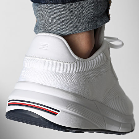 Tommy Hilfiger - Baskets Lightweight RWB Knit 5423 White