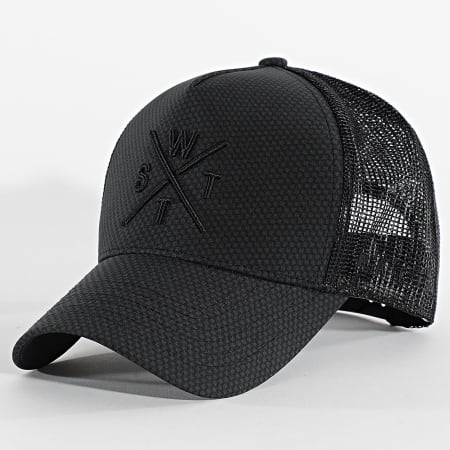 Watts - Casquette Trucker Tribe Noir Gris Anthracite
