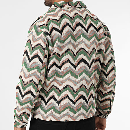 Frilivin - Veste Zippée Q86 Beige Vert