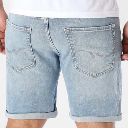 Jack And Jones - Short Jean Rick Original Bleu Denim Délavé
