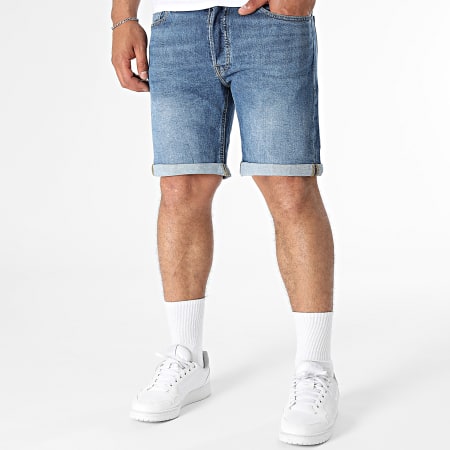Jack And Jones - Short Jean Rick Original Bleu Denim