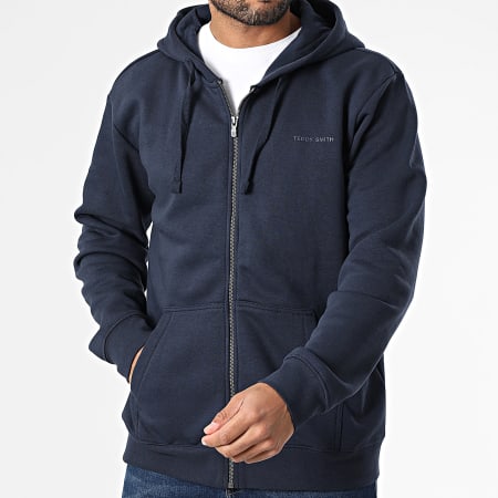 Teddy Smith - Class Little Zip Hoodie 10916794D Navy Blue
