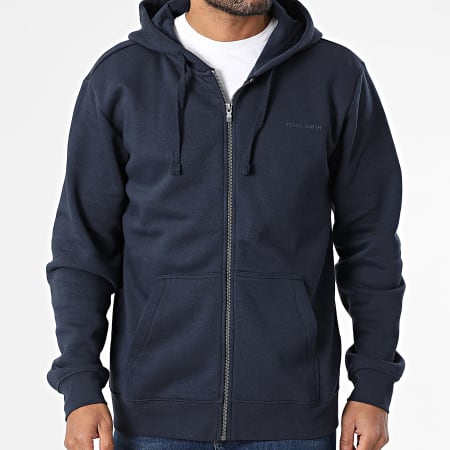 Teddy Smith - Class Little Zip Hoodie 10916794D Navy Blue