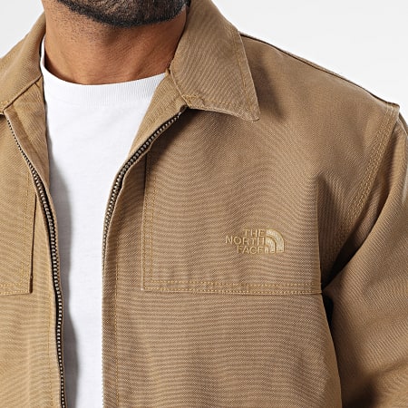 The North Face - Veste Zippée Cedar Canvas A8B72 Camel