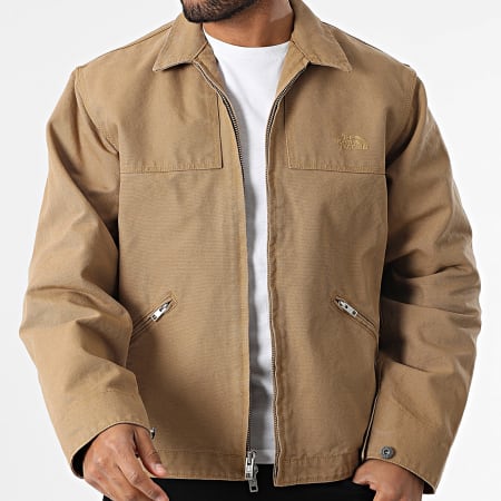The North Face - Veste Zippée Cedar Canvas A8B72 Camel