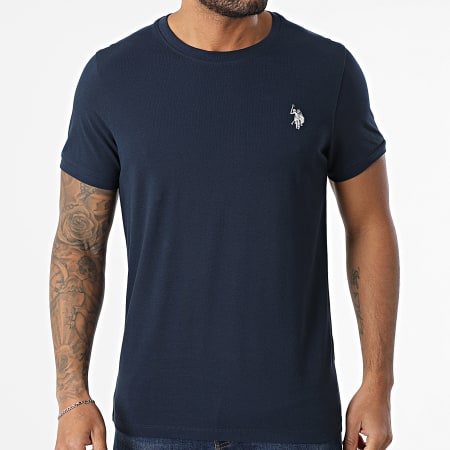 Maglietta tecnica bicolore blu navy celeste tg. M