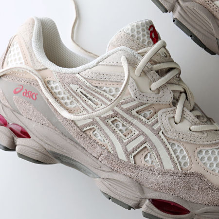 靴 ASICS GEL NYC CREAM/MOONROCK 23cm Asics Unisex Gel-NYC Cream / Moonrock Low Top Sneakers
