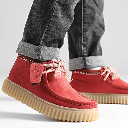 Clarks - Torhill Hi Red Combi shoes - Ryses