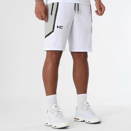 Comme Des Loups - Ensemble Tee Shirt Et Short Jogging Baltirun Blanc Gris