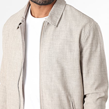 Frilivin - Veste Zippée F31 Beige Chiné