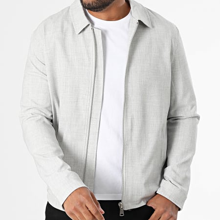 Frilivin - Veste Zippée F31 Gris Chiné