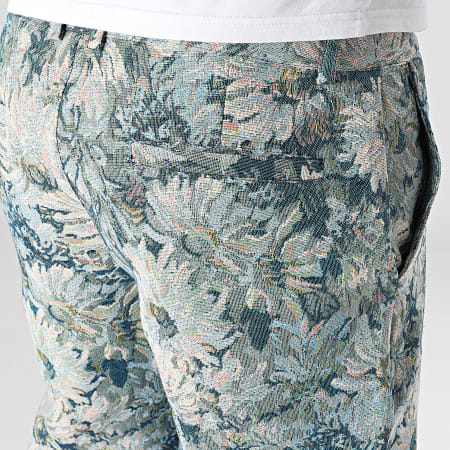 Frilivin - Pantalón Regular Fit P95 Azul Claro Azul Marino Floral