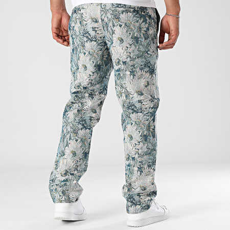 Frilivin - Pantalón Regular Fit P95 Azul Claro Azul Marino Floral