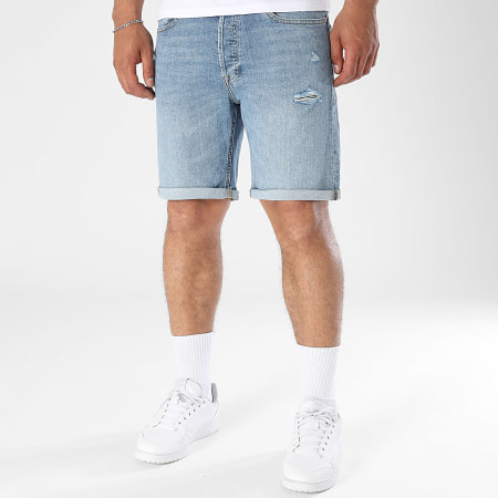 Jack And Jones - Short Jean Rick Original Bleu Denim