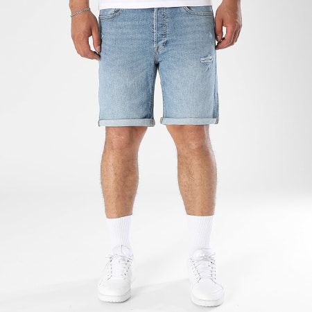 Jack And Jones - Short Jean Rick Original Bleu Denim