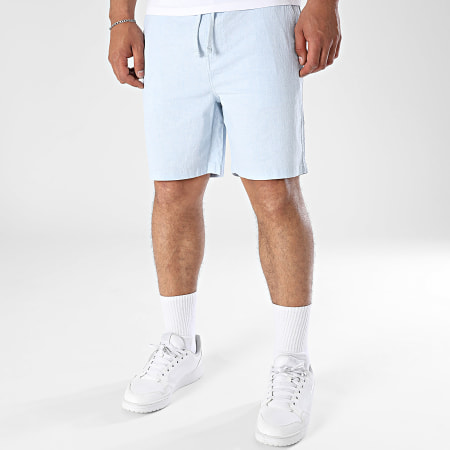 Teddy Smith - Short Chino Linen 10417230D Bleu Clair