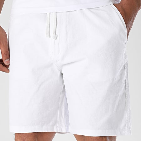 Teddy Smith - Short Chino Linen 10417230D Blanc