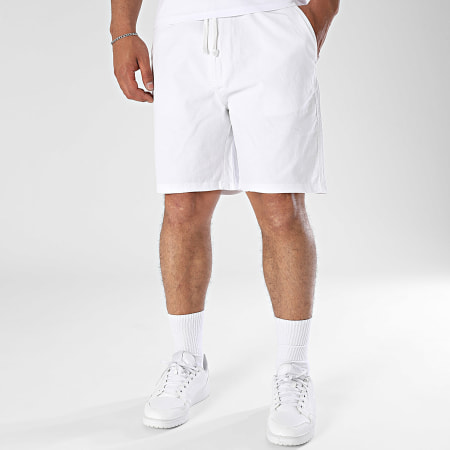 Teddy Smith - Short Chino Linen 10417230D Blanc