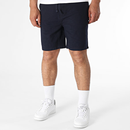 Teddy Smith - Short Chino Linen 10417230D Bleu Marine
