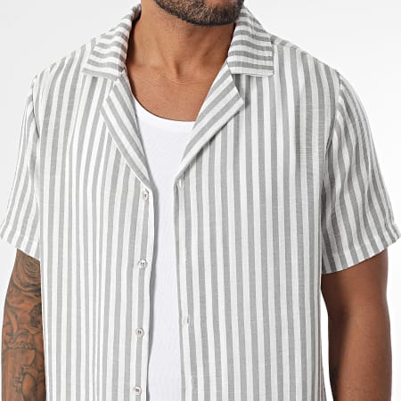 Uniplay - Conjunto Camisa Mangas Cortas Y Pantalón A Rayas 125 Blanco Gris