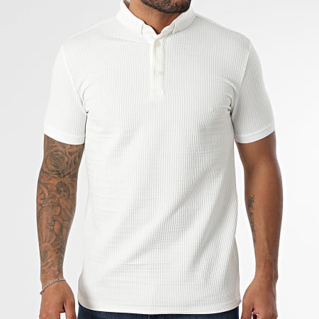 Classic Series - Polo Manches Courtes Col Mao 003 Blanc