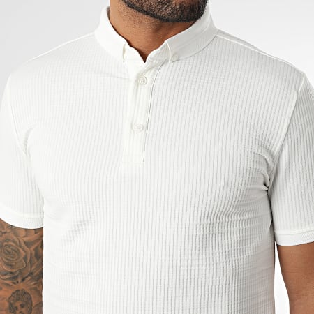 Classic Series - Polo Manches Courtes Col Mao 003 Blanc
