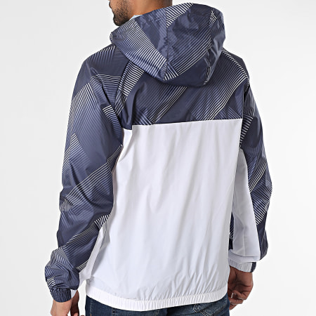 Ellesse - Coupe-Vent Capuche Zippé Fiorisa SXZ21902 Blanc Bleu Marine