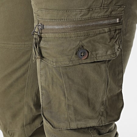 John H - Pantalon Cargo 01 Vert Kaki