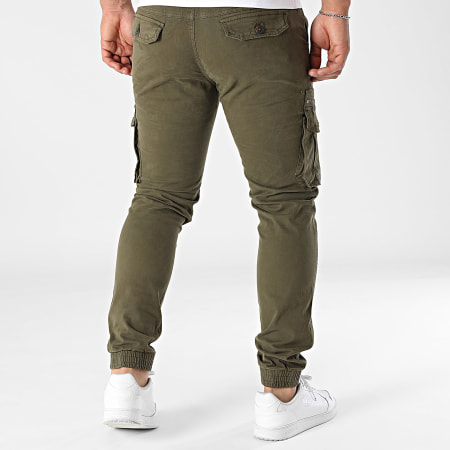 John H - Pantalon Cargo 01 Vert Kaki
