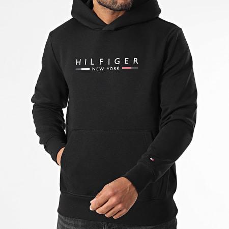Tommy Hilfiger - Sweat Capuche Hilfiger NY 9301 Noir