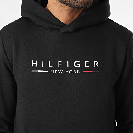 Tommy Hilfiger - Sweat Capuche Hilfiger NY 9301 Noir