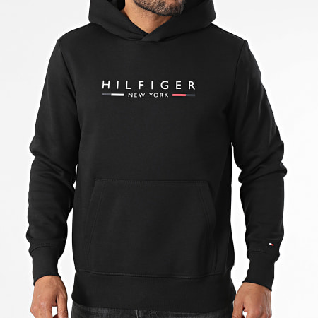 Tommy Hilfiger - Sweat Capuche Hilfiger NY 9301 Noir