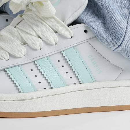 Adidas Originals - Baskets Femme Campus 00s W JH7285 Crystal White Core White Halo Mint