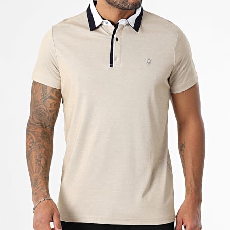 Classic Series - Polo Manches Courtes 70 Beige Chiné