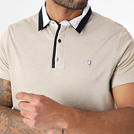 Classic Series - Polo Manches Courtes 70 Beige Chiné