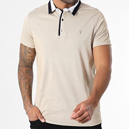 Classic Series - Polo Manches Courtes 70 Beige Chiné