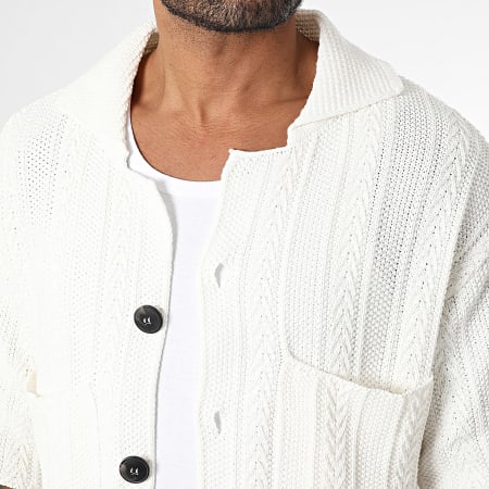 Armita - Chemise Manches Courtes Maille 08 Blanc